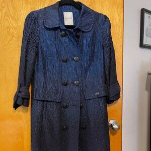 Walter Navy Blue Double Breasted Trench / Overcoat